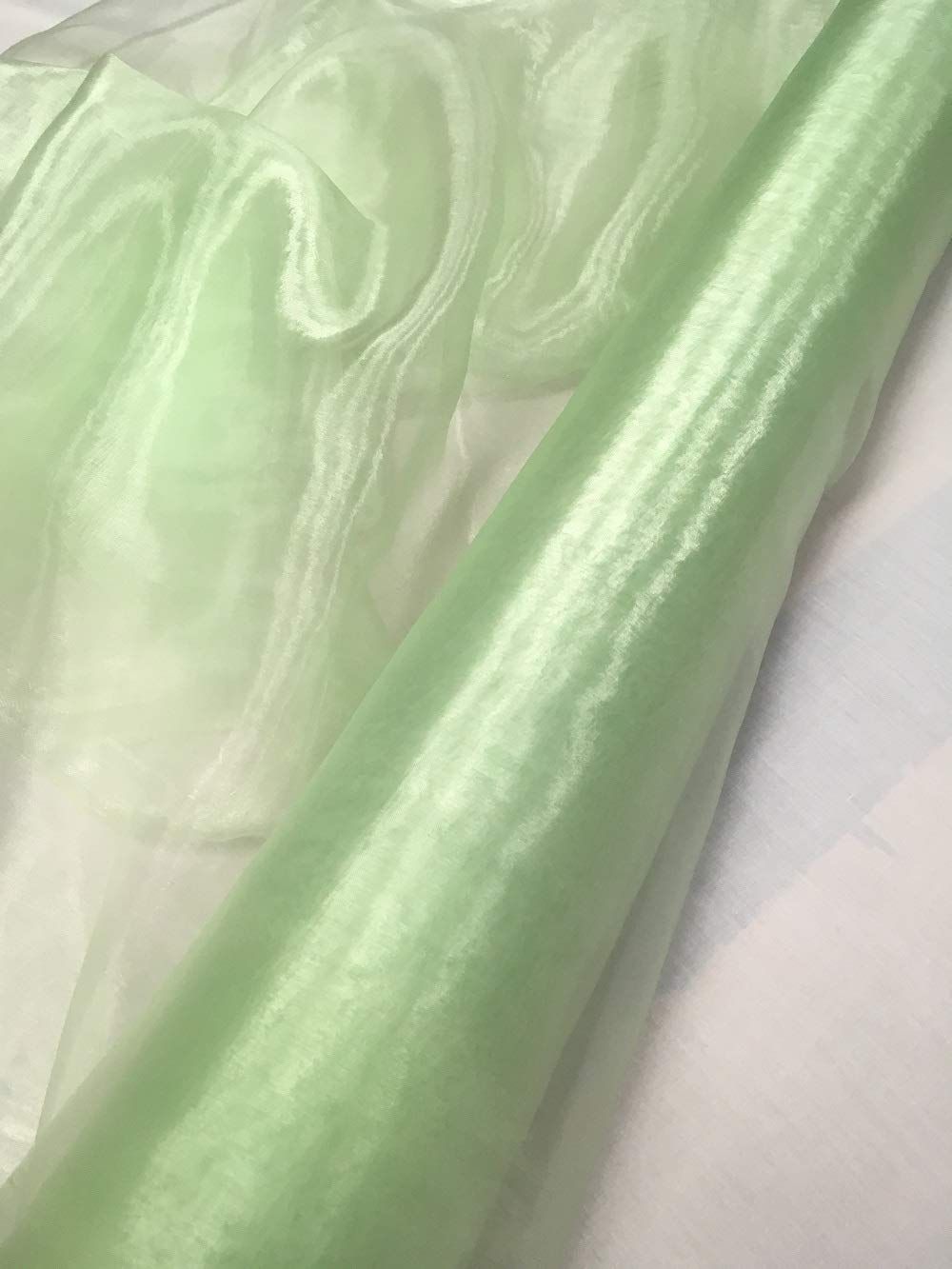 Sage Spring Green Organza Fabric 150cm 60 0505