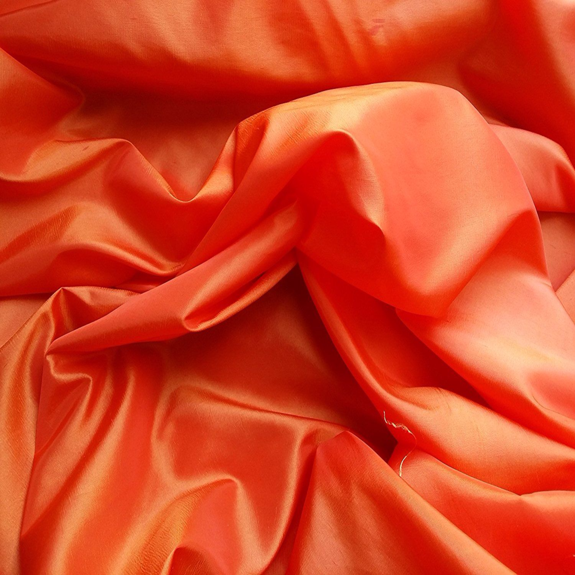 BURNT ORANGE TAFFETA